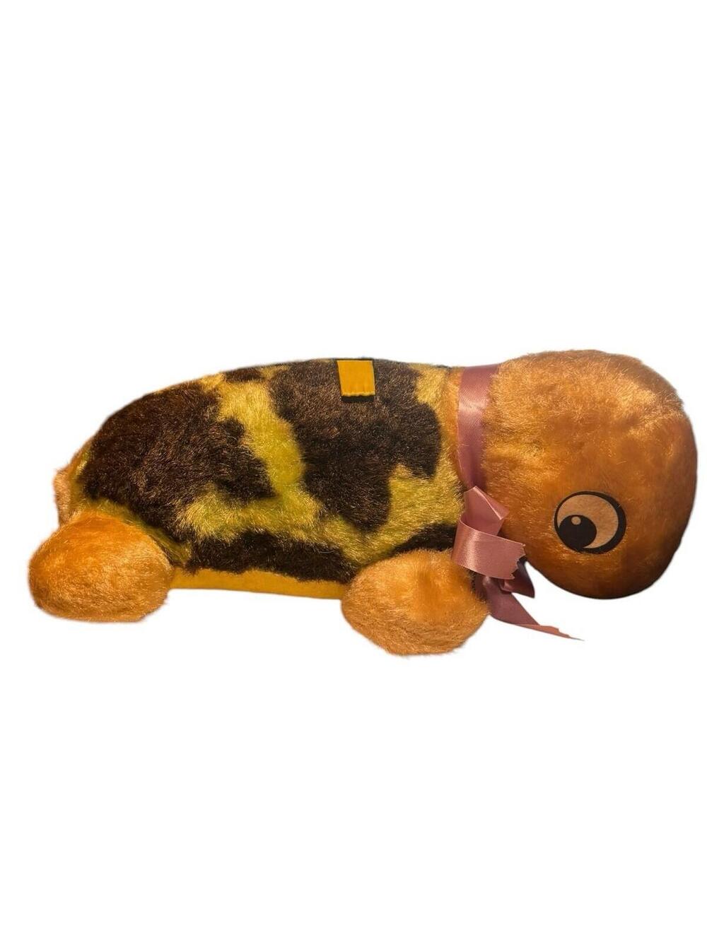 Vintage Ganz Korea 11” Plush Turtle Tortoise Stuffed Animal Prize Toy
